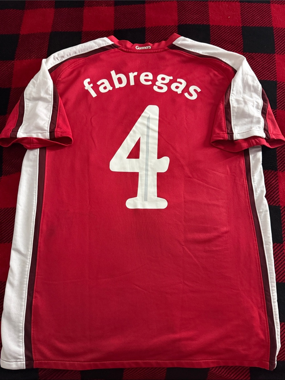 VINTAGE Arsenal FC #4 Cesc Fabregas 2008-09 Nike Home Premier League Jersey